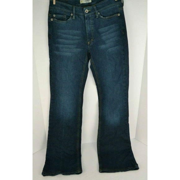Rosner Gold Star Boot Cut Blue Jeans, Medium Wash Stretch Denim Size 2 - Picture 4 of 8
